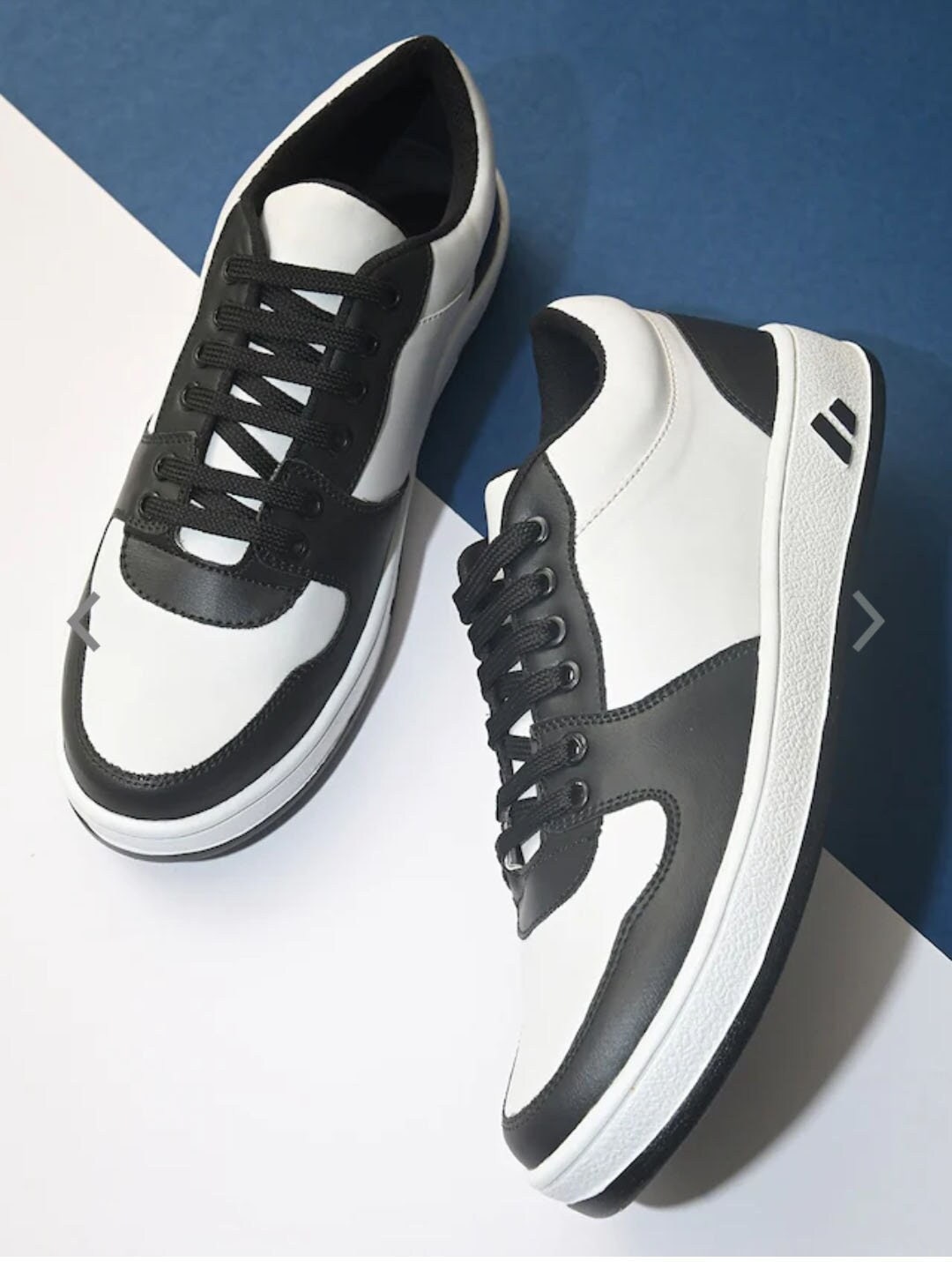 mactree men colourblocked pu sneakers