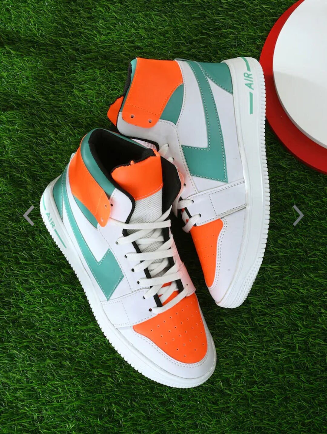 mactree men colourblocked pu sneakers