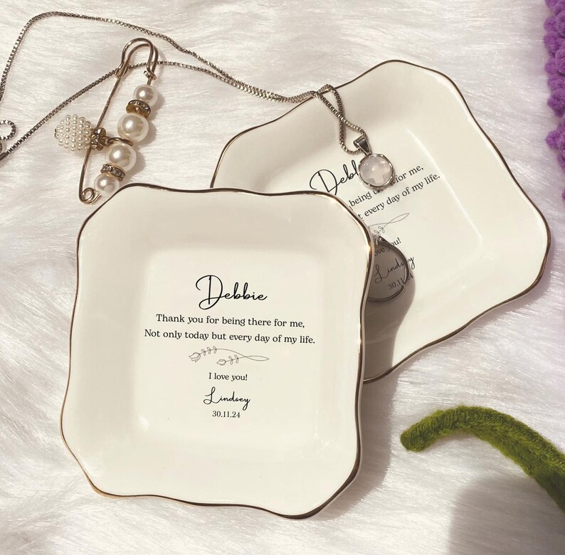 Personalized Bridesmaid Gift Ring Dish/birthday Gift/wedding Gift From