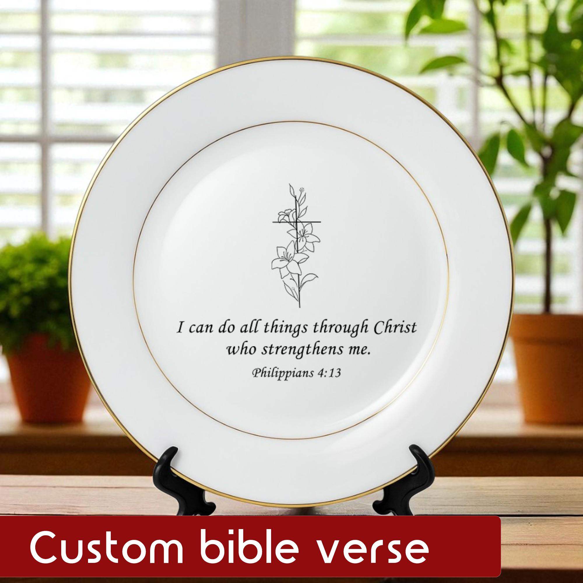 Scripture Dinner Plate