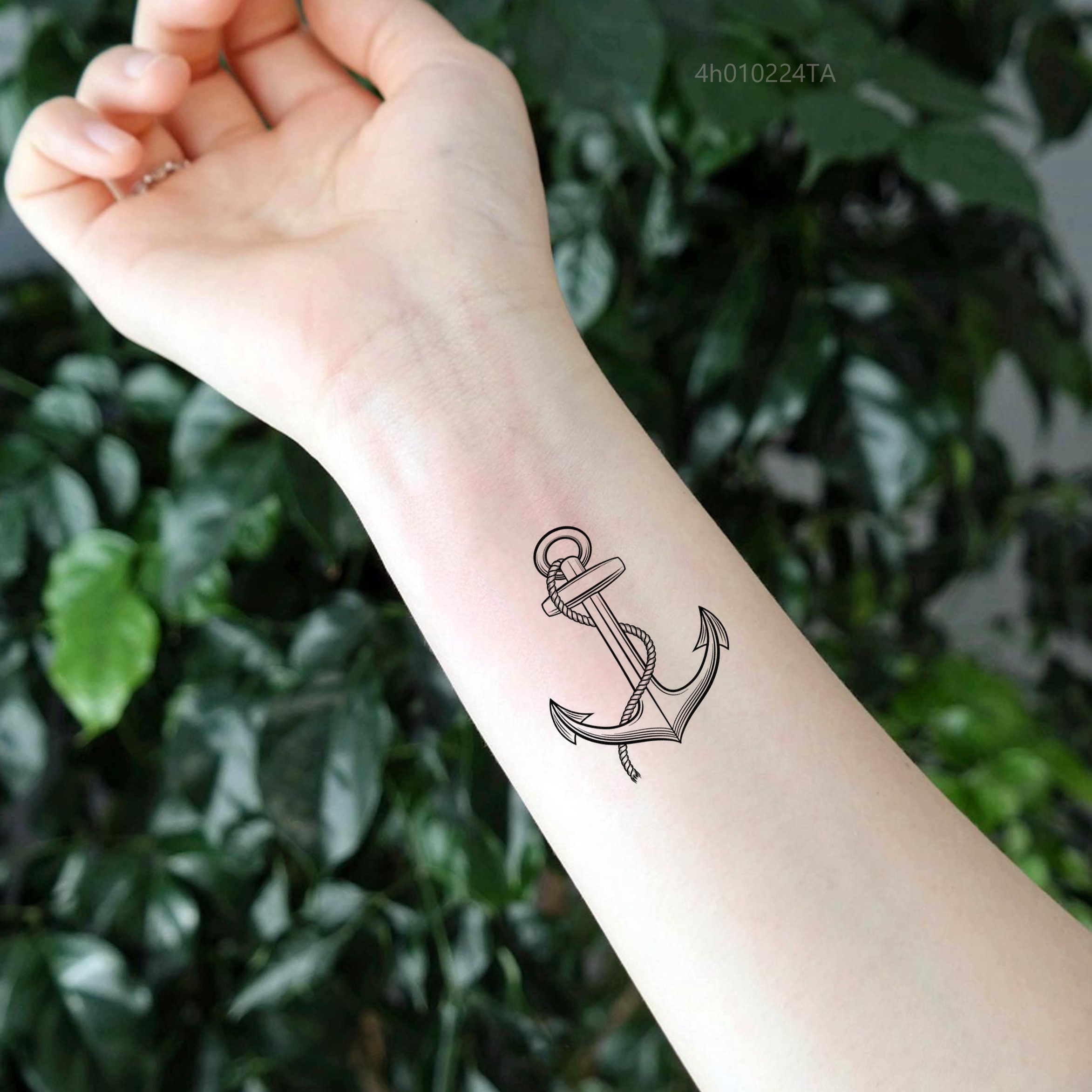 PrismFoil Anchor Tattoo – Tattoo for a week