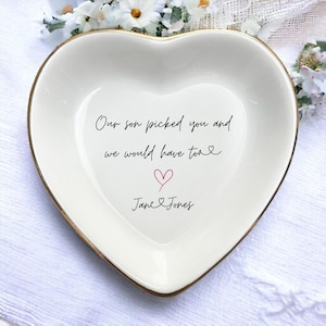 Daughter in Law Gifts Custom Ring Dish-Bonus Daughter Gift From Mother in Law-Birthday Gift-Future Daughter-In-Law Wedding Gift-Bride Gift