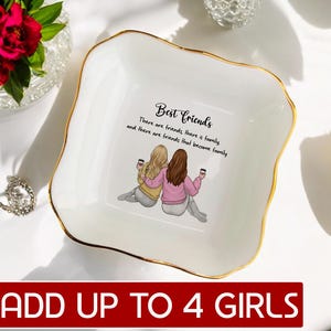 Personalized Best Friend Gift Ring Dish, Soul Sisters Gift, Christmas Best Friend Gifts, Friendship Gift, Sister Birthday Gift for Bestie