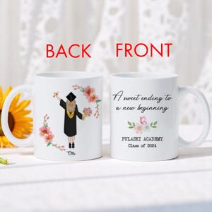 Frauen Abschluss Geschenk für Sie Personalisierte 2025 Bachelor Abschluss graduierte Tasse Tochter Geschenk Enkelin Abschlussfeier Geschenk College Grad