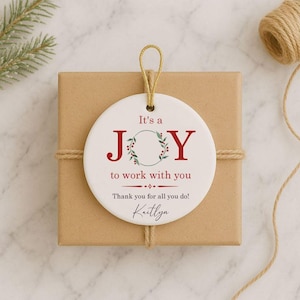 Urlaub Wertschätzung Geschenk-Team Danke Ornament-Personalisierte Mitarbeiter Geschenk-Büro Weihnachtsgeschenk