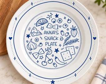 Personalized Snack Tray Porcelain Platter Plate-Mahjong Gifts-Mahjong Dessert Plate-Mahj Girls Party Decor  Game Night