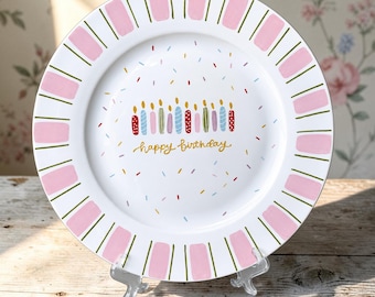 Gepersonaliseerd keramisch verjaardagsbord - Verjaardagscadeau - Decoratie voor familiefeesten - Cadeaus voor kinderen - Vieringsbord