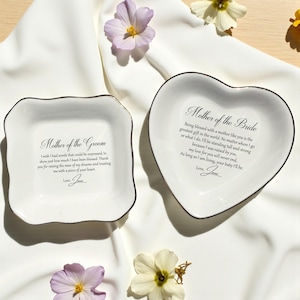 Mother of the Bride Gift-Mother of the Groom Gift-Gift for Mom/Mother-in-Law Jewelry Dish-Mom Wedding Gift