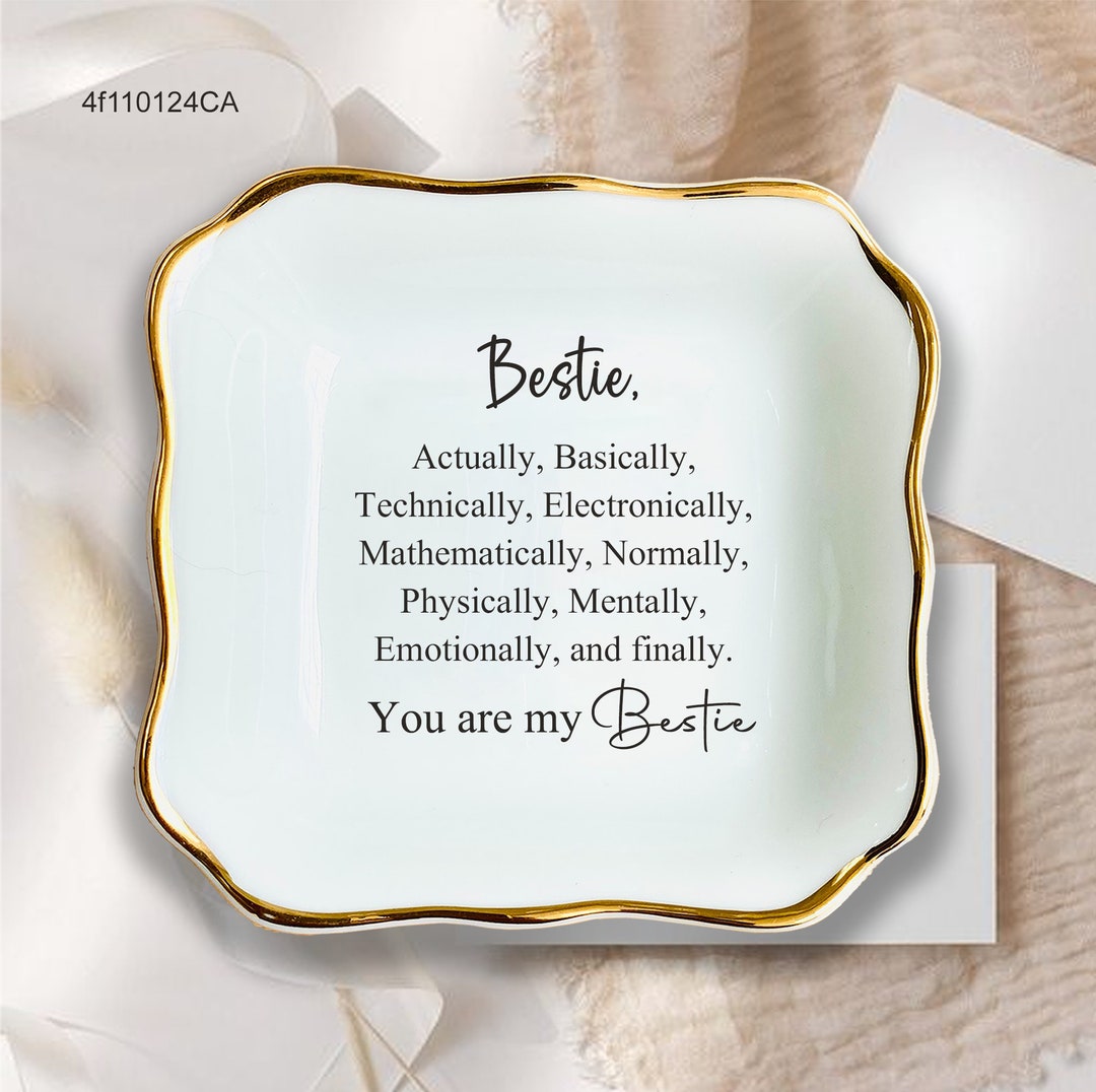 You Are My Bestie Ring Dish-personalized Jewelry Dish-custom Jewelry ...