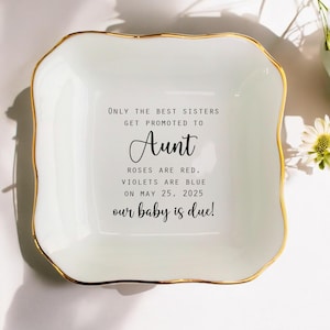 Presente personalizado para tia/presente para pedido de casamento/presente para tia/presente para revelação de gravidez/presente para anúncio de bebê para irmã