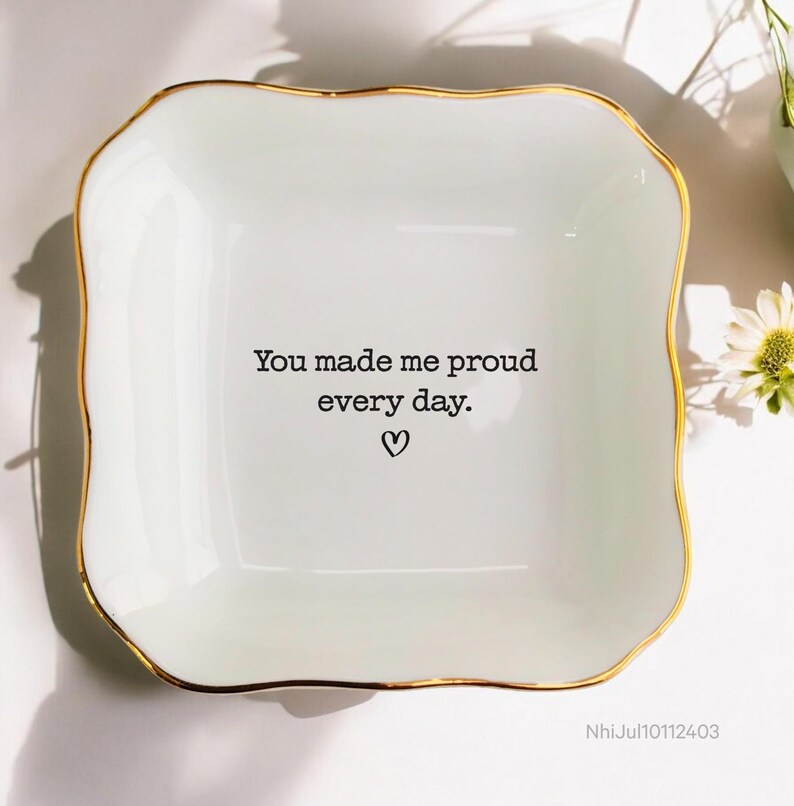 Positive Gift Personalized Ring Dishgift From Mombirthday Gift