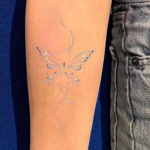Butterfly Tattoo-Floral Tattoo-Tattoo-Temporary Tattoo Set-Coquette Butterfly Gift-Birthday Gifts-Friendship Gifts-Bachelorette Party Favor