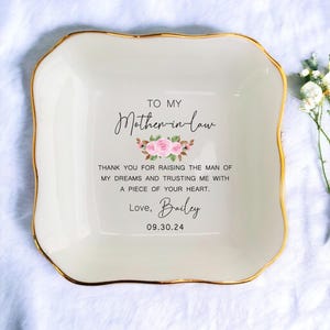 Regalo per la suocera/Portafedi personalizzato per la madre dello sposo - Regalo di nozze dalla sposa/Regalo bonus per la mamma