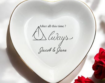 Always Personalized Ring Dish-Gifts for Wife-10th Anniversary Gifts-Birthday Gift-Wizard Couple Gift-Engagement Gift-Wedding Gift