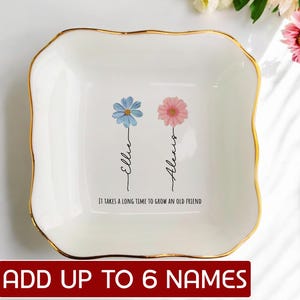 Birthmont Blumen Freundschaft Geburtstagsgeschenke Ringschale - Dankbarkeit Danke Bestie Geschenk für Freund