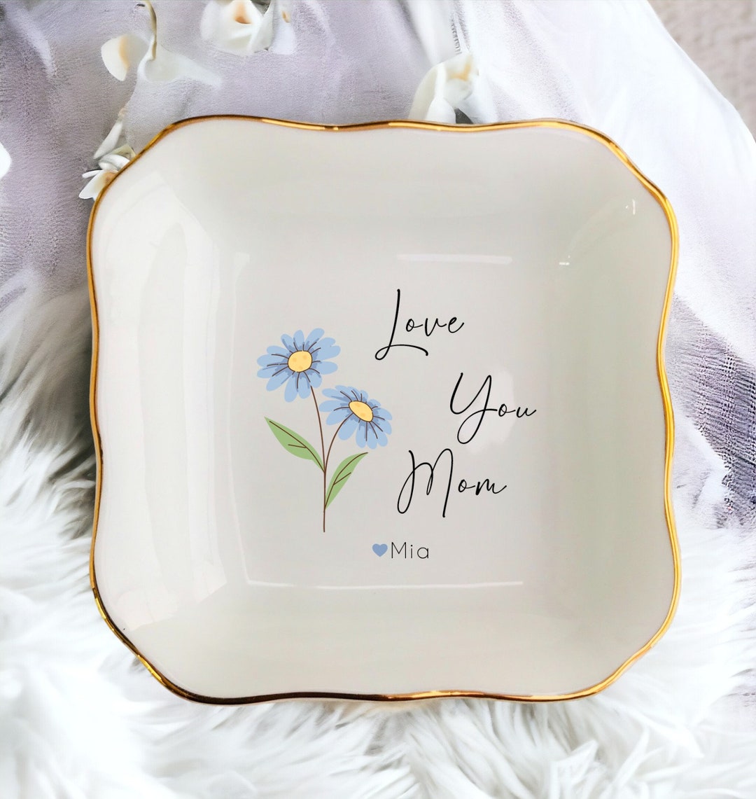 Jewelry Tray Dish Custom Pet Portrait Ring Dish, Personalized Dog