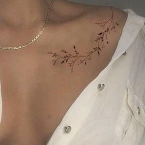 Wildflower Temporary Tattoo-Flower Tattoo-Temporary Tattoo Set-Tattoo Lover Gift Idea-Gift for Friend-friendship Gifts-Bachelorette Party
