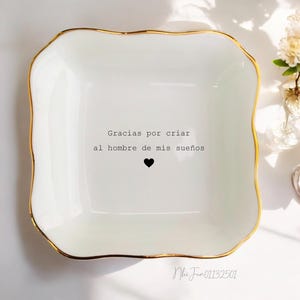 Mother-in-law Spanish Personalized Ring Dish-Mother Of The Groom Gift-Wedding Gift From Bride-Mother in Law Gift-Suegra Gift-Bonus Mom Gift