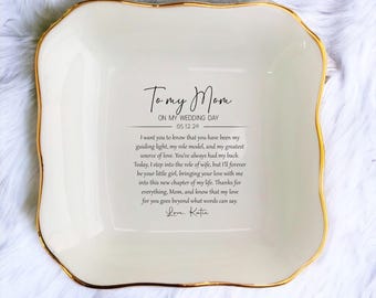 Personalized Mother of the Bride Gift For Mom Ring Dish - Bridal Shower Gift, Wedding Gifts