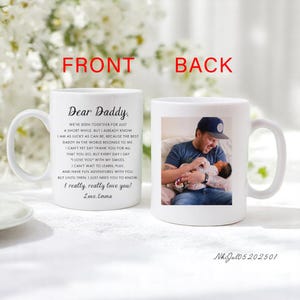 Personalized Photo Mug For Dad, Fathers Day Gifts, Mug Gift For Daddy, Gift For Husband From Wife, Dad Gift, Dad&#39;s Day Gift, New Dad Gift