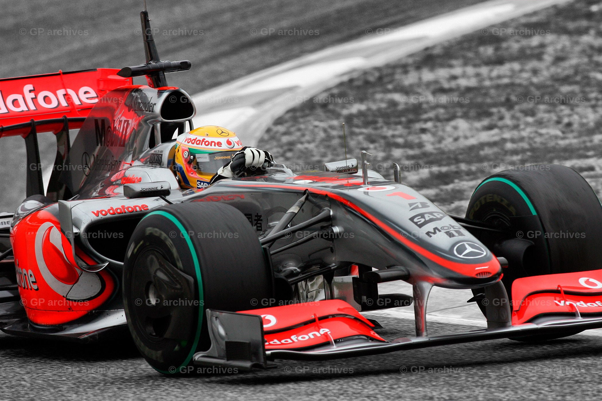 Tirage Photo Exclusif F1 2009 Lewis Hamilton Mclaren-Mercedes Mp4-24