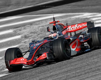 Exclusive photo print F1 2007 FERNANDO ALONSO McLaren-Mercedes MP4-22