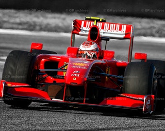 Exclusive Photo Print F1 2009 KIMI RAIKKONEN Ferrari F60 - Etsy