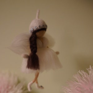 floating winter fairy made of felt