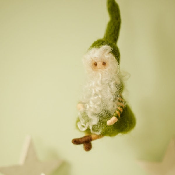 Christmas elves with long felt beard