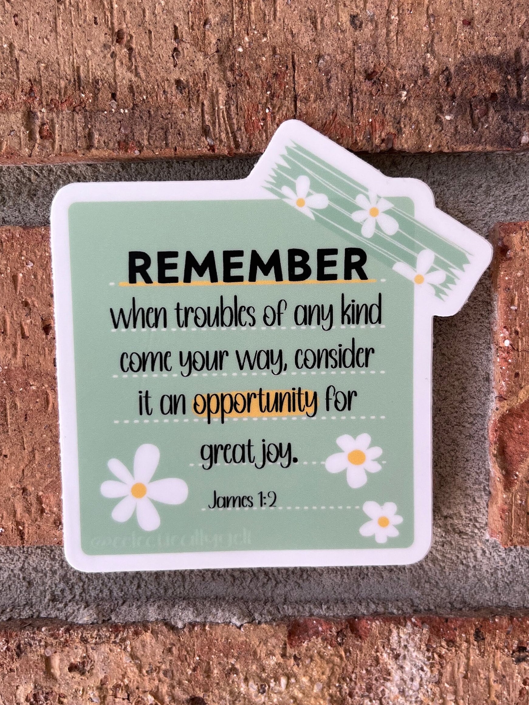 James 1:2 Sticker / Post-it series