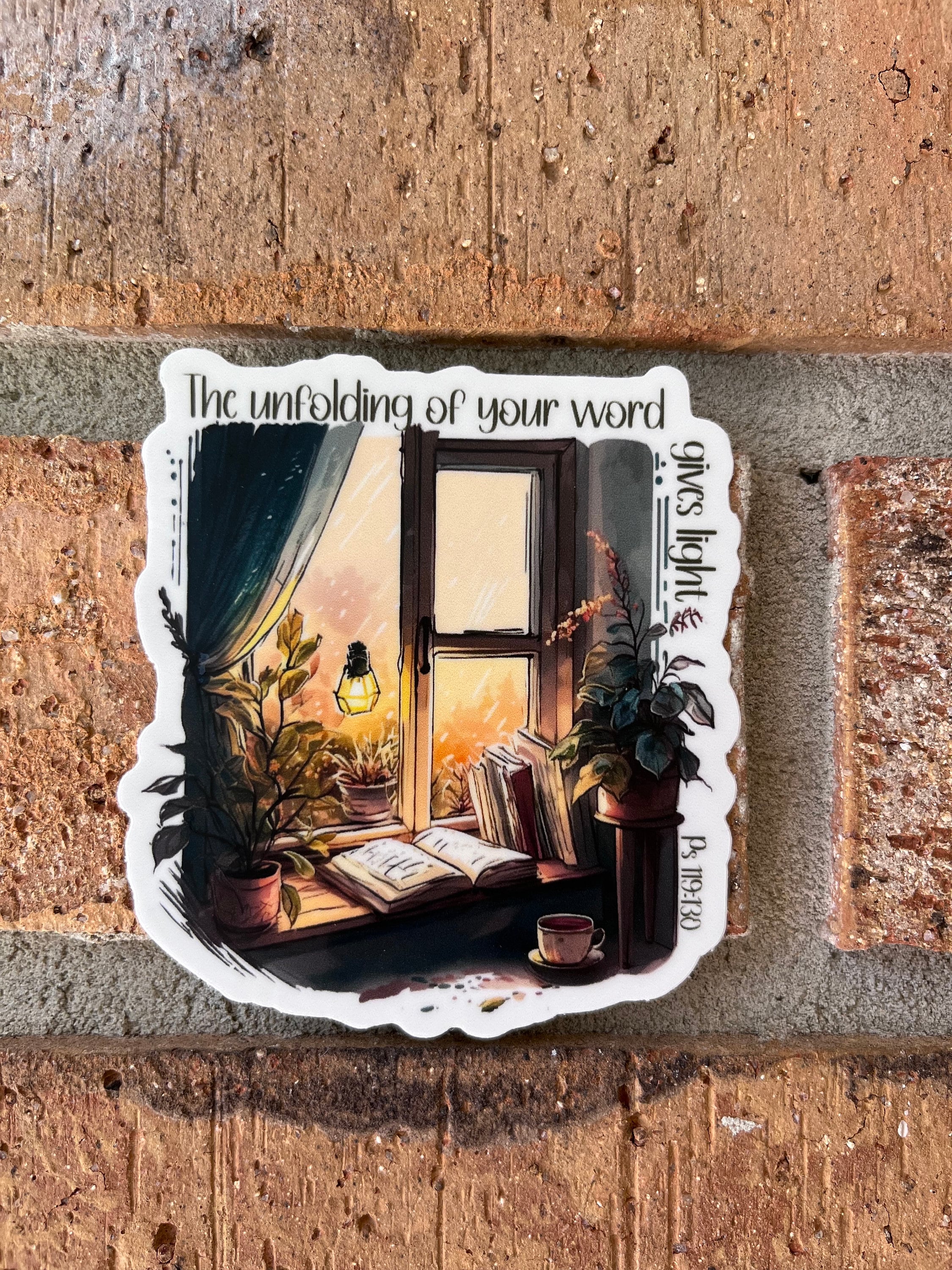 Psalm 119:130 Sticker / Your Word Gives Light