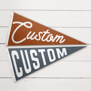 personalized felt pennant flags