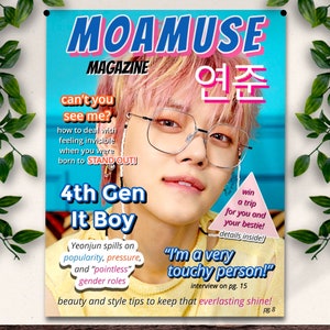 TXT Yeonjun Moamuse Magazine Poster | DIGITAL DOWNLOAD