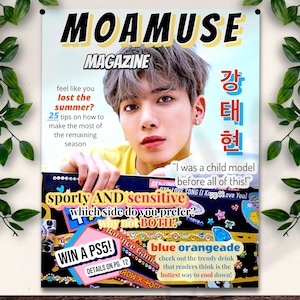 TXT Taehyun Moamuse Magazine Poster  | DIGITAL DOWNLOAD