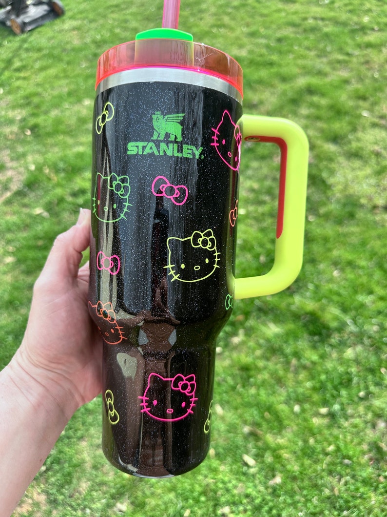 Authentic Stanley Neon Hello Kitty 30 or 40oz - Etsy