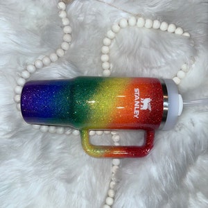 Authentic Rainbow Stanley tumbler. Made to order