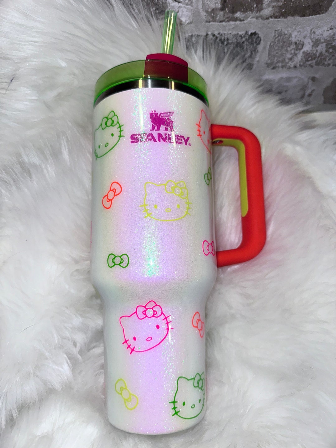 Authentic Stanley Neon Hello Kitty 30 or 40oz - Etsy