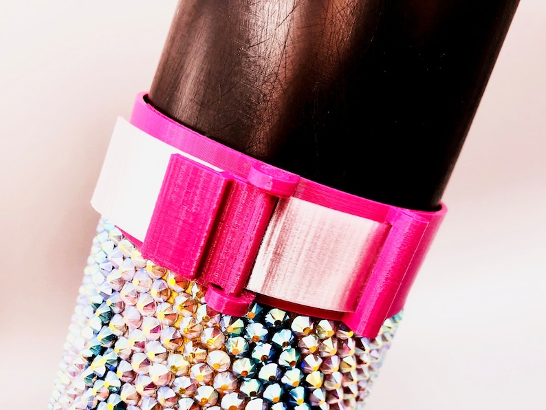 HONEYCOMBER © - adjustable bling belt for the honeycomb method for straight or tapered tumblers - rhinestoning tool - blinging tool