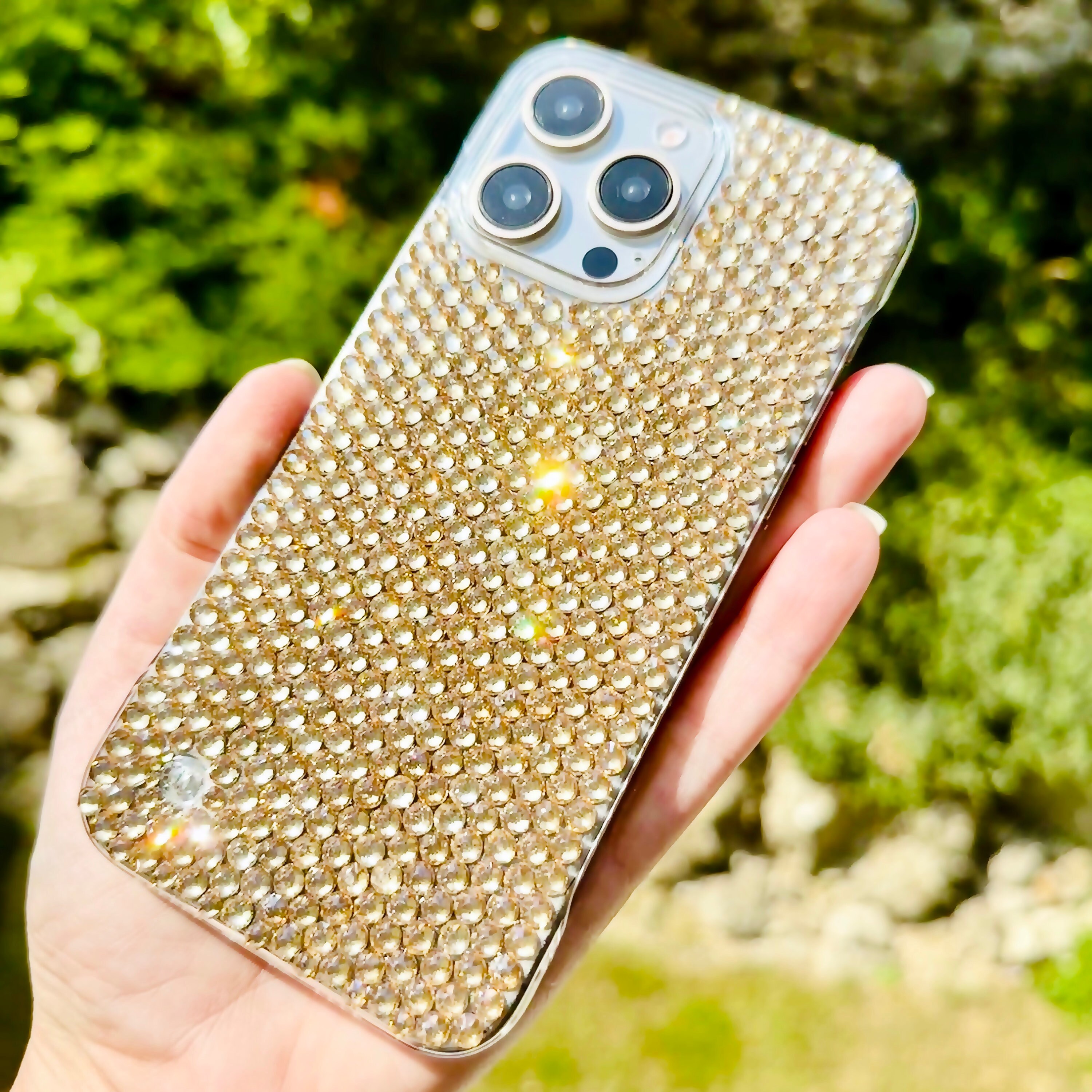 Luxury Case for iPhone Bejeweled With Swarovski Black