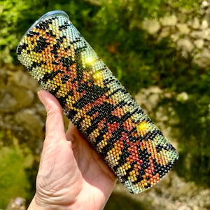 VIDEO! Color changing tiger tumbler - color shifting | bling crystal mug luxury diamond tumbler rhinestone water steel cup unique gift idea