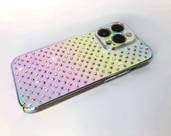 Luxus Aurora Hülle für iPhone 14 15 16 Pro Max bejeweled mit Swarovski AB | bling Diamant Strass Kristall iPhone 13 Pro Geschenk