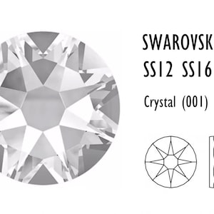Swarovski 2088 cut Crystal foiled Flat Back Rhinestones SS12 (3.2-3.0mm) SS16 (3.8-4.0mm) SS20 (4.6-4.8mm) | 9pcs or 72pcs or 144 pcs