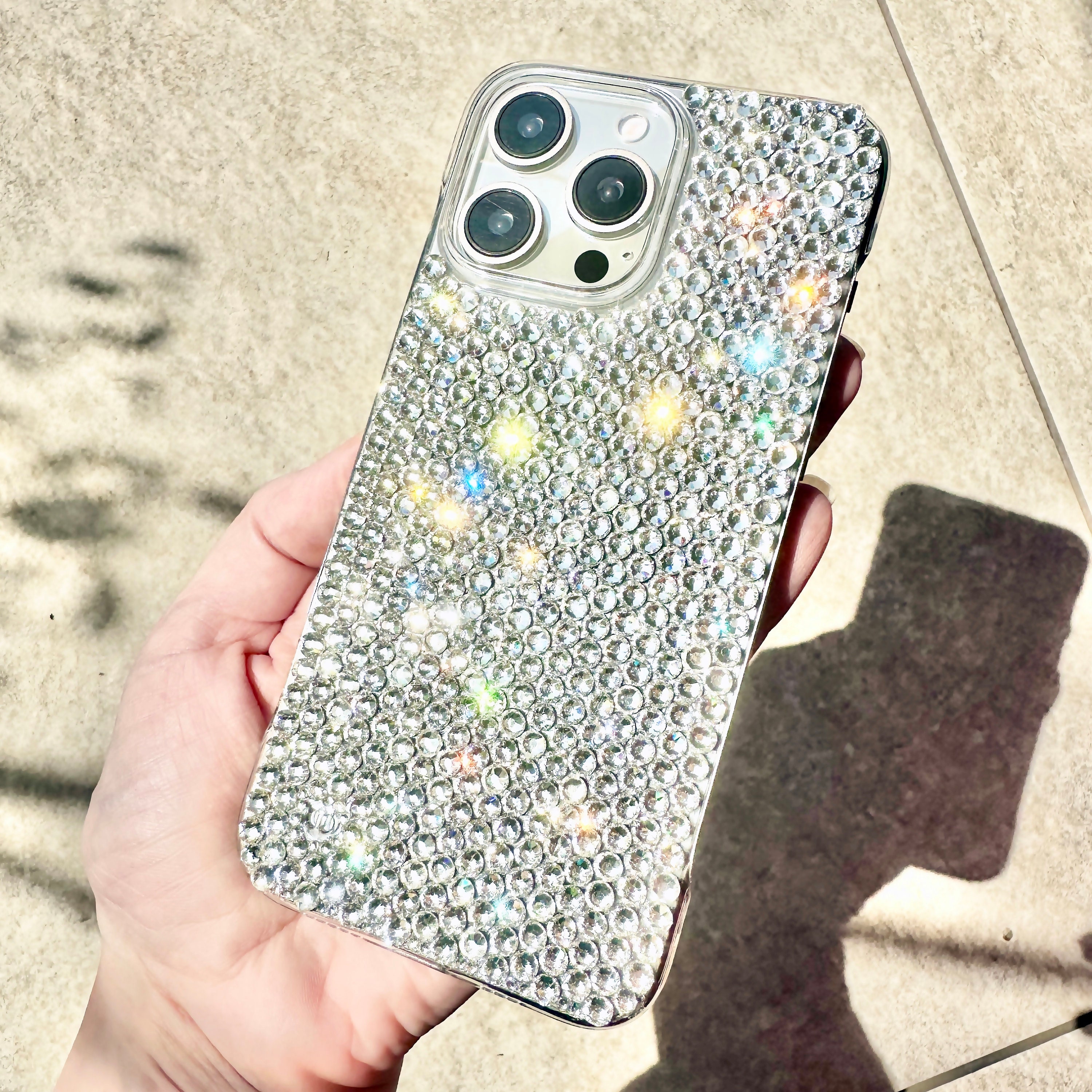 Luxury Case for iPhone Bejeweled With Swarovski Black
