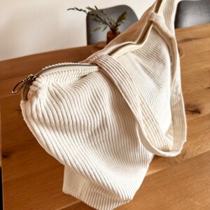 Cord Shopper Mombag Alltagstasche Wickeltasche ecru sand kupfer nougat elfenbein greige