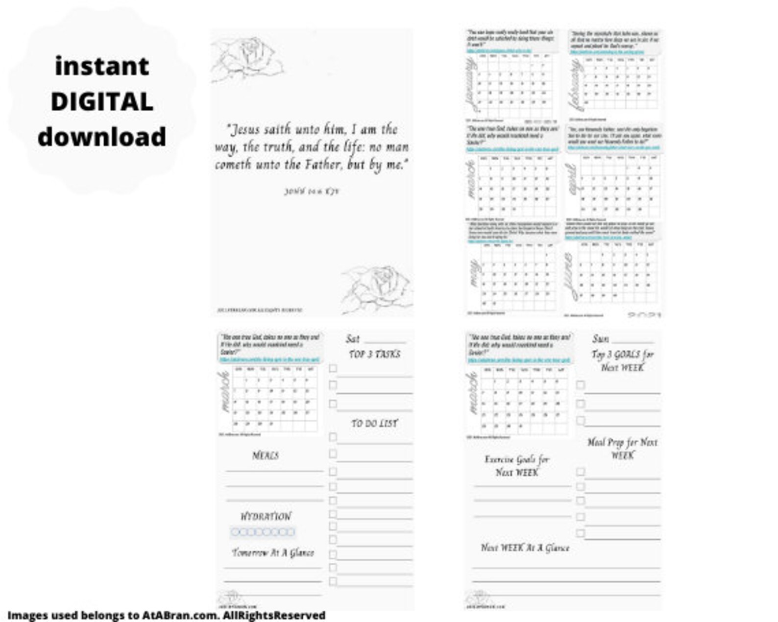 Digital Downloads Journal Inserts Customizable Build your Etsy