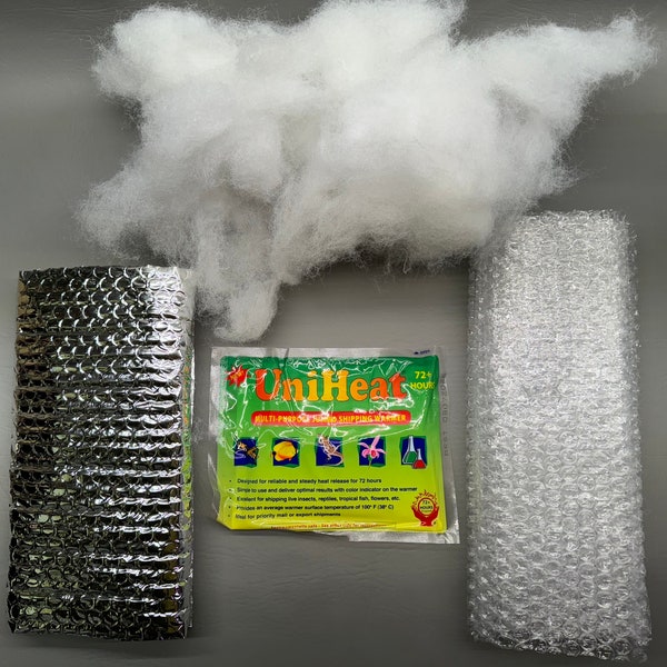 Heat Pack + Insulation Packaging/Winter Shipping Package/72 Hr Heat Pack & Thermal foil For Cold Weather. ADD-ON ONLY.