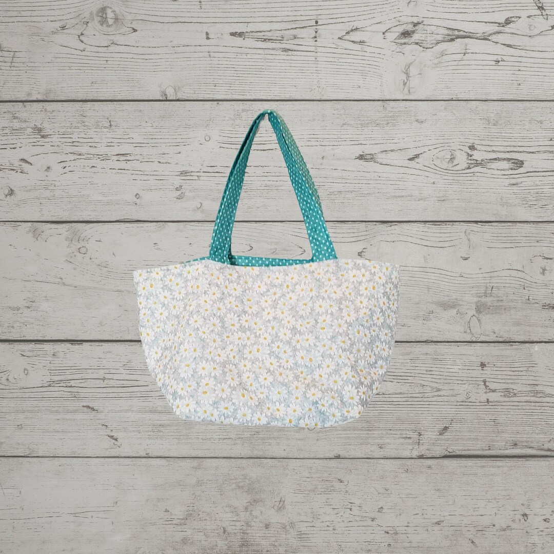 Daisy Tote Bag, Daisy Shoulder Bag, Daisy Bag, Daisy Fabric, Daisy