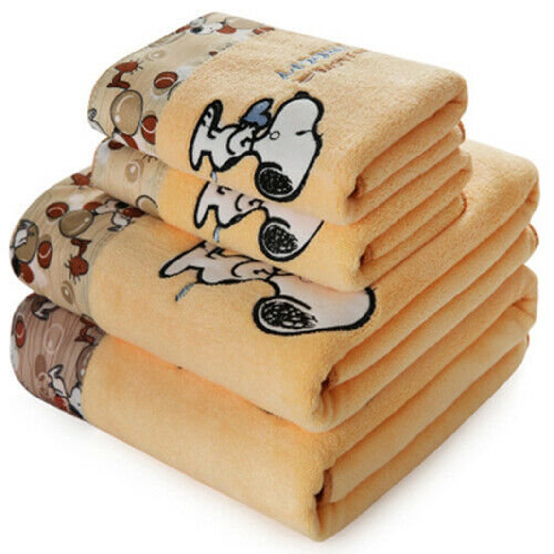 Large towel 70 x 140 cm bath in microfiber snoopy soft beach Etsy