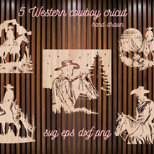 5 design western cowboy cricut v3