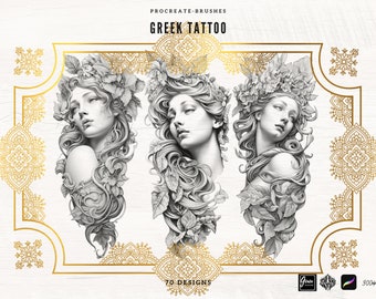70 Griekse tattoo V.2 penseelstempel voortplanten